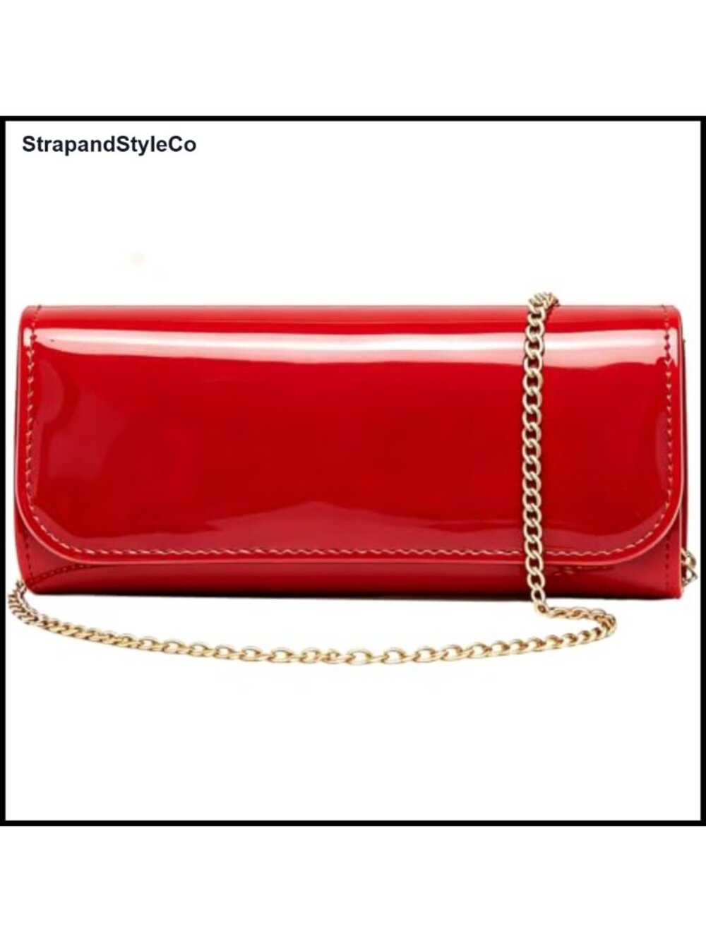 Patent Leather Clutch Purses for Women Envelope Evening Bag Formal Wedding Party